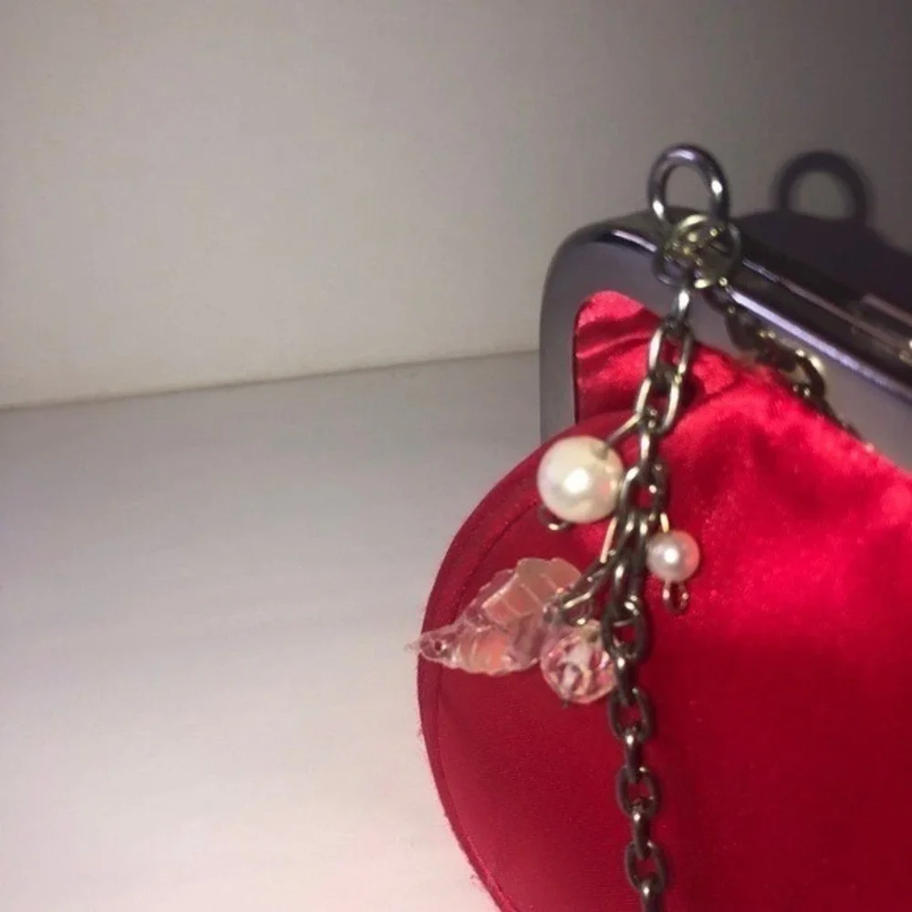 Kids/Girls Red Ruffle Clutch Purse‎ Bag